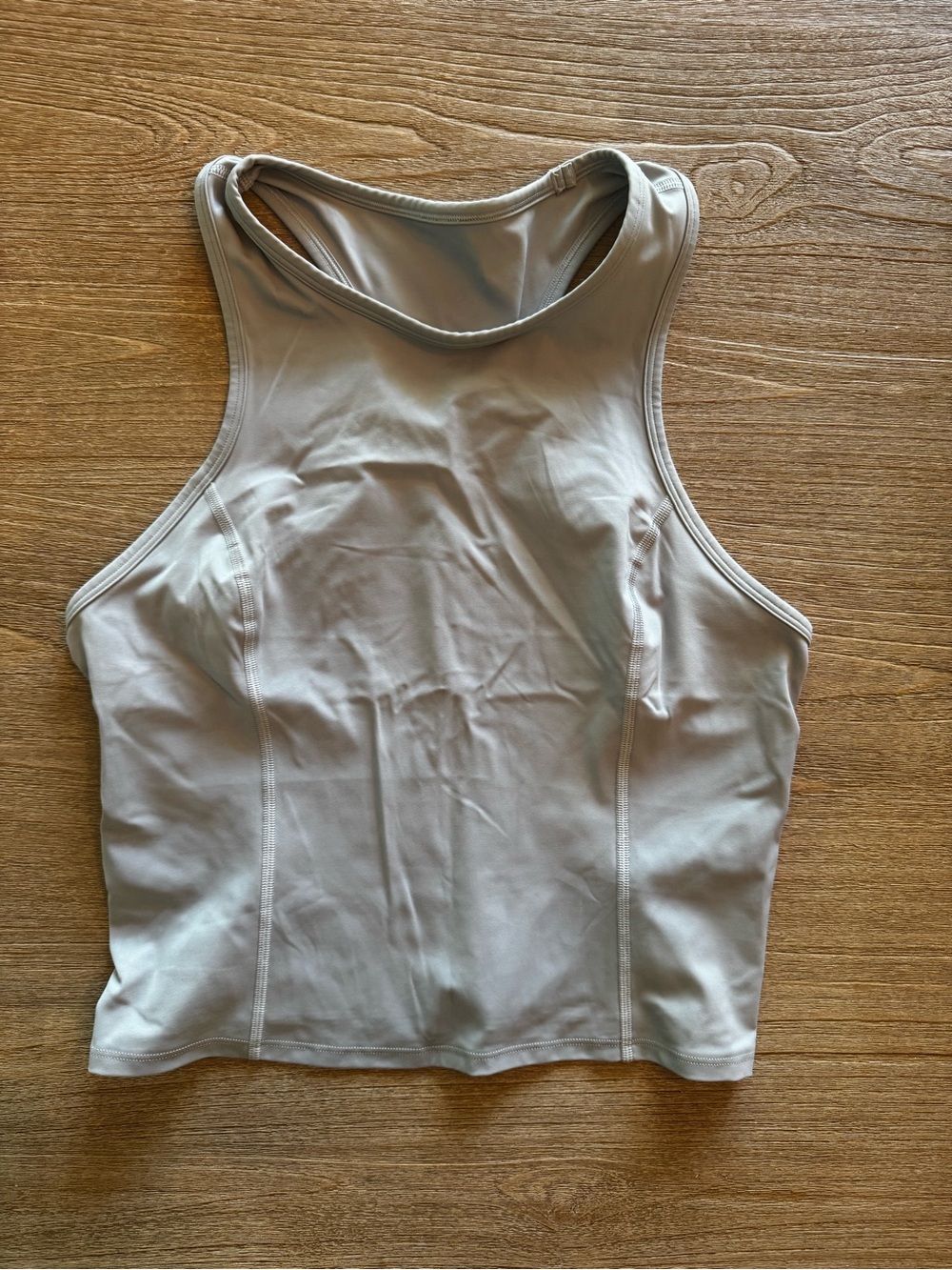 lululemon athletica Light Gray High-Neck Racerback Tank